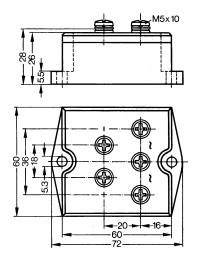 China IGBT Power Module VUO55/12 Three Phase Rectifier Bridge  FUJITSU IGBT Power Module for sale