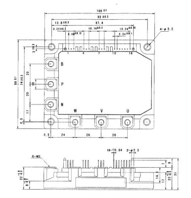 China IGBT Power Module 7MBP50RTA060-01 IPM-R3 series  FUJITSU IGBT Power Module for sale