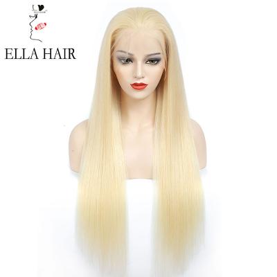 China Full Lace Frontal Wig 180 Density Full Lace Human Hair Wigs For Black Women Wholesale Brazilian Virgin Hair Color 613 for sale