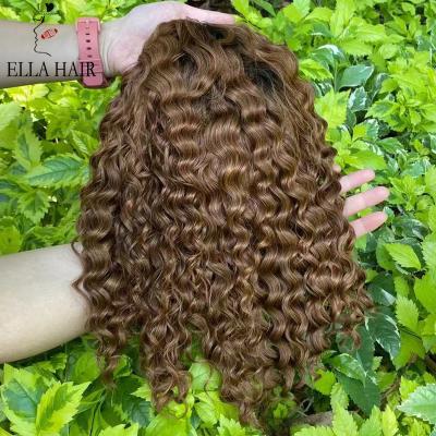 China 1b30 Bobo Wig Curly Hair Full Length Cuticle Aligned Jerrry Curly Unprocessed Virgin Wholesale ELLA Malaysian HAIR for sale