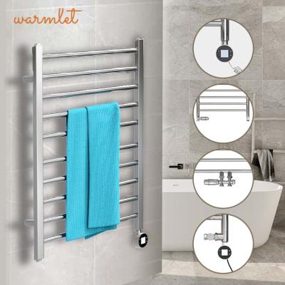 China Heater Factory direct selling wall hang suitable sus 304 electric towel warmer towel rack automatic heating dryer for sale