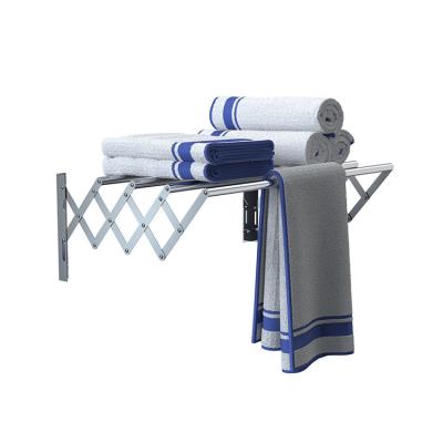 China Modern bathroom accessory sus 304 stainless steel minimalist folding towel rack for bathroom for sale