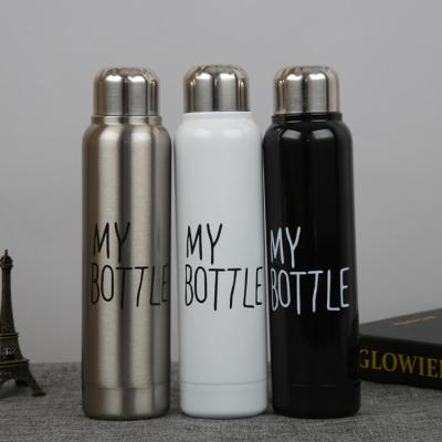 China 400ml Stainless Steel Sustainable Water Bottle Shaped My Bottle Water Bottle For Wholesale Best Seller for sale