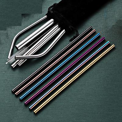 China Daily Metal Straw For Beverage Stainless Steel Straight Drinking Enough Viable Wholesale for sale