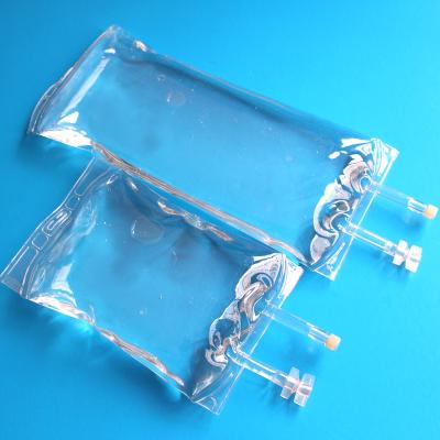 China Medical PVC IV PVC Infusion Bag With Screw Cap for sale