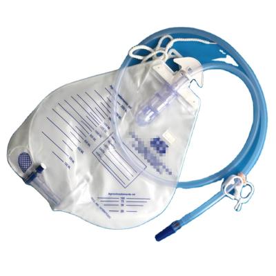 China Wholesale Disposable Urine Bag For Hospital Use With Plastic Hanger And Rope Luxury Urine Bag for sale