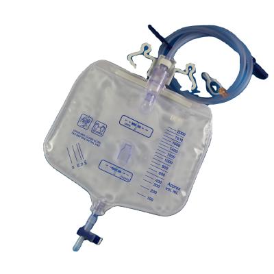 China Cheap Price Disposable Urine Bag With T Valve Latex Free Luxury Urine Bag for sale