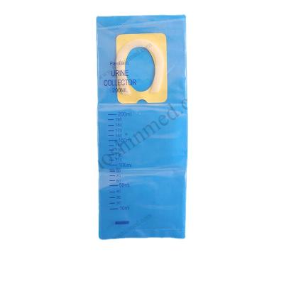 China Convenient Factory Dispoz-a-bag Pediatric Urine Collection 100ml 200ml Pediatric Urine Bag for sale