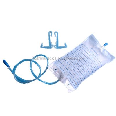 China High Quality White Medical Exam Urine Bag With Hook Adult Urine Collection Bag for sale