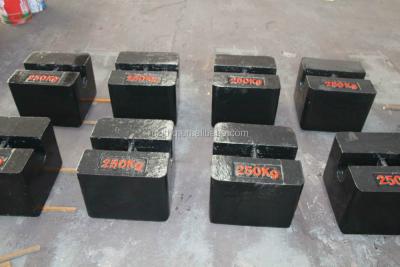 China Cast iron 2 ton weights/500kg test weight/stainless steel weight for sale