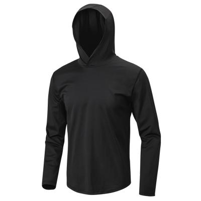 China Breathable Mens Sports Hoodie Running Tight Long Sleeve Clothing Fitness Pullover Hoodie for sale