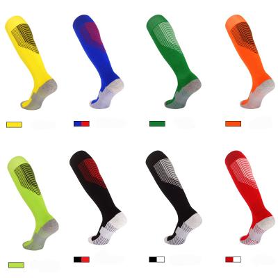 China Breathable wholesale soccer socks sports kids& non-slip adult over the knee socks football socks for sale