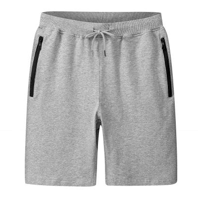 China QUICK DRY 100% Cotton Summer Beach Shorts Sports Gym Running Mens Gray Shorts for sale