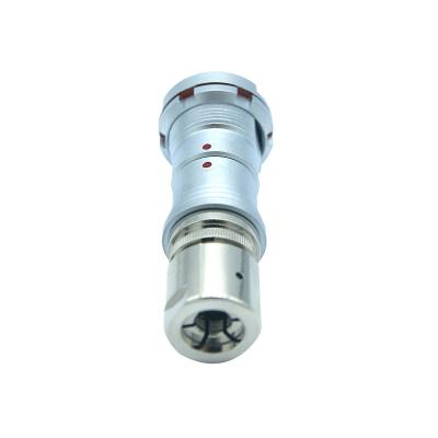 China Brass With Nickel Plated F Series Connectors Wire Plug Receptacle Circular Push Pull Connector for sale