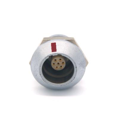 China Brass With Nickel Plated RFS Connectors Pin Push Pull Circular Seal Silicon Rubber Connector Custom for sale