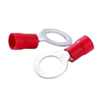 China Tin Insulated Copper Ring Wire Crimp Terminal Copper Plated Gauge Copper Red Ring for sale