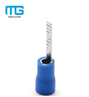 China Copper PVC Insulated Copper Blade Crimp Terminal Electrical Blue Connector for sale