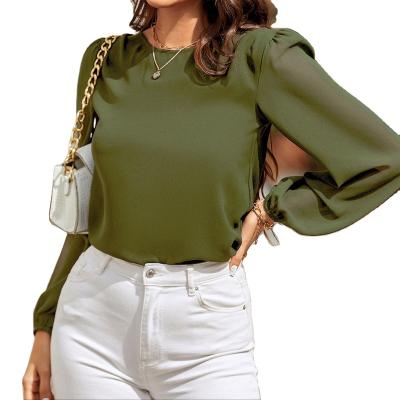 China Breathable blouses for 2023 women's common women's blouse sunscreen tops chiffon blouse women for sale