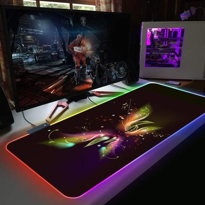 China HEATER custom rubber xxl extend foldable printing desk mat mouse pad gaming rgb gel rgb mouse pad for sale