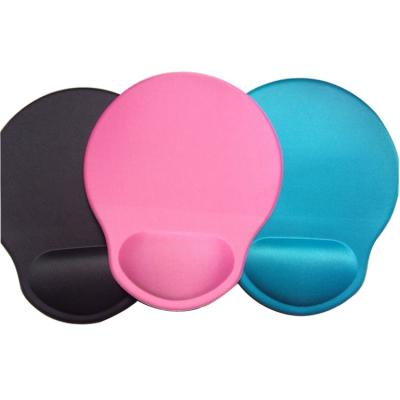 China Radiation Protection Eco Friendly Soft Solid Color Non Slip Comfortable Wrist Rest Mouse Pad for sale