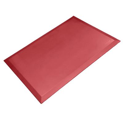 China Stain resistant workshop industry working custom cushioned PU anti-fatigue floor mat for standing desk for sale