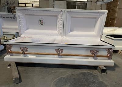 China Confiable caja de metal de forma rectangular para funerales y funerarios en venta