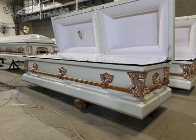 China Caja de ataúd de acero rectangular para servicios funerarios profesionales en venta