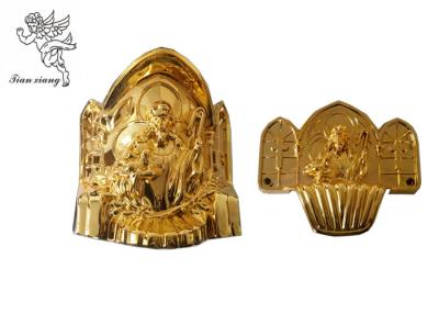 China Gold Coffin Corner Christ A# PP Materials , Funeral Accessories Suppliers for sale