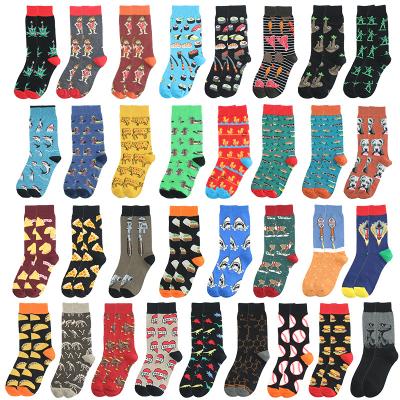 China Sustainable Wholesale Cotton Custom Design Funny Socks Mens Hosiery Cotton Work Socks for sale