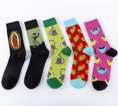 China Customized Viable Funny Logo Crew Socks Cute Food Sock Manufacturer for sale