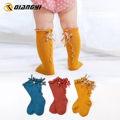 China Wholesale Antibacterial Cute Animal Embroidery Cute Animal Embroidery Long Knee High Spring Pantyhose Baby Socks for sale