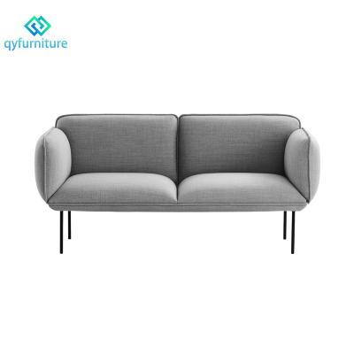 China Custom Living Room Sofa Event Wedding Furniture Fabric Sofa With Black Metal Legs in Commercial Grade Length for sale