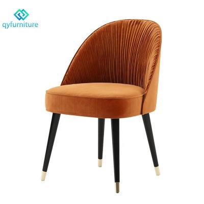 China Durable High Quality Hotel Restaurant Furniture Modern Fabric Upholstered Dining Chairs for sale