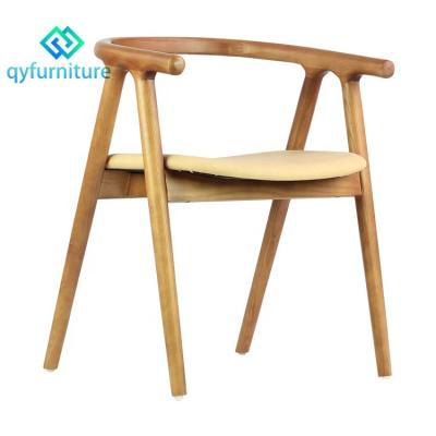 China Durable Durable Dining Room Furniture Padded Seat Wood Frame Chairs Cafe for sale