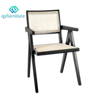 China Durable Durable Dining Furniture Rattan Wooden Dining Chairs For Restaurant for sale