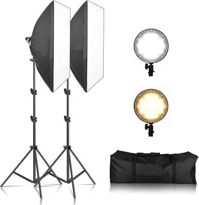 China Durable LED Softbox Lighting Kit, Studio Softbox, 45W Dimmable LED 20x28 Inches Light with 2 Color Temperatures for Photo for sale