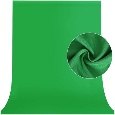 China Easy Installation 6 x 9 ft /2 *3M Green Screen for Photography Muslin Backdrop Background for Photo Studio Video Zoom YouTube for sale