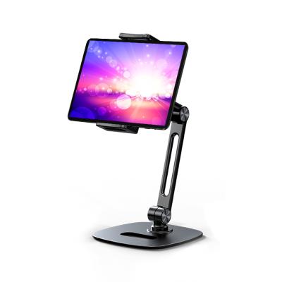 China 360 Degree Rotating Fear Led Assets Tablet Bracket and Phone Finger Holder with LED Ligh Stand with Aluminum Bracket for HD Fire for sale