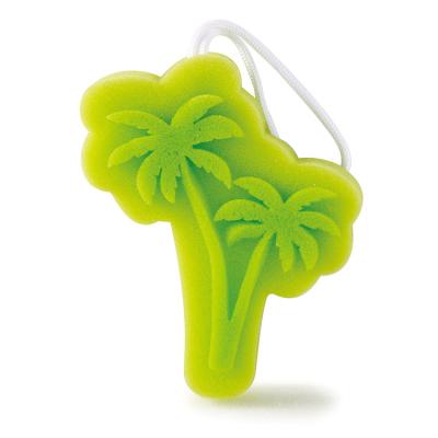 China Eco-friendly Flower Shaped Beautiful Colorful African Sponge Net Sponge Kids Beauty Soft Mini Sponge for sale