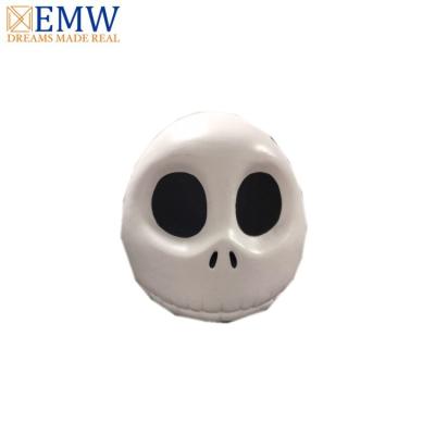 China Steel Customized Head Hollow Body Blowing Of New Cute Skull With Resin Deer Skull And Painting In Black Eyes for sale