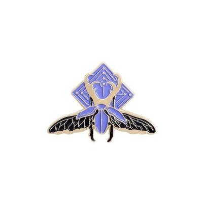 China Best Fashionable Factory Sale Luminous Enamel Pins Fluorescence Insect Butterfly Colored Badge Jewelry Gift Girls Brooches for sale