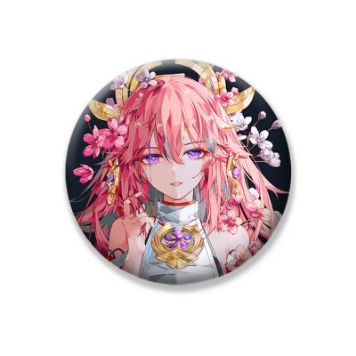 China Trendy Ganyu Xiao Zhongli Impact Internet Game Genshin Badge Accessories Clothes Backpack Decoration Fans Cheap Running Gift Pins Brooch for sale