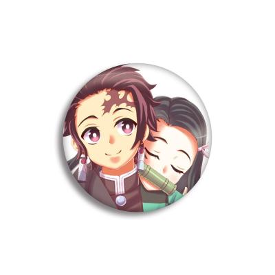 China Fashionable Top Selling Demon Kimetsu Slayer No Yaiba Badge Anime Cosplay Fans Acrylic Pin Prop Props Cosplay Brooch for sale