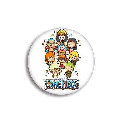 China Best Selling Fashionable Anime Acrylic Luffy Fans Luffy Logo Pin Accessories Cosplay Brooch Custom Colors One Piece Printing for sale