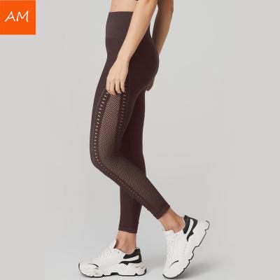 China Breathable OEM Recycle Fabric High Waist Lightweight Fitted 7/8 Legging For Women for sale