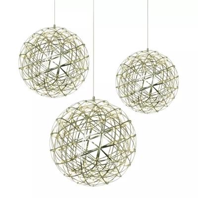 China Creative Shenzhen Landu Postmodern Round Ball Star Hotel Chandelier Sparkle Modern Ball Chandelier for sale