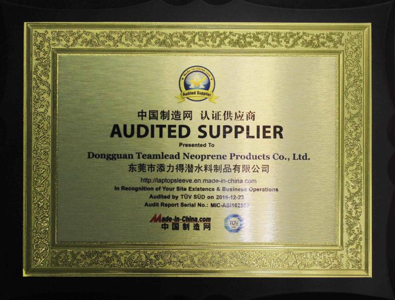 Report - Dongguan Teamlead Neoprene Products Co., Ltd.