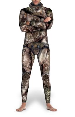 China Sublimation Printing Watersports Wetsuits / 3MM Premium 2 Pieces Camo Sports Direct Wetsuit for sale