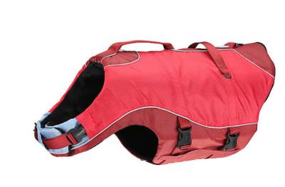 China Red Protective Lightweight Dog Life Vest / Neoprene Dog Life Jacket for sale