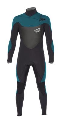 China Protección de manga larga del buceo con escafandra del panel ergonómico negro y azul del Wetsuit en venta